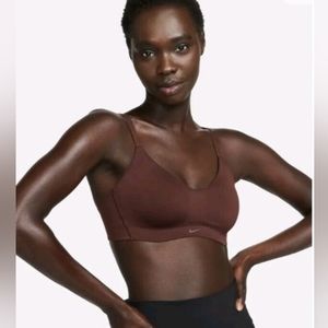 Nike Alate Bra Women's Small A-C Padded Wireless Adjustable Brown DM0526-227